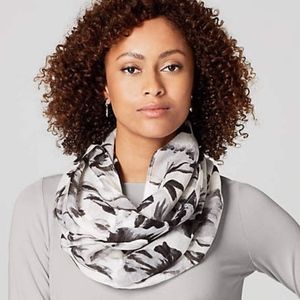 J. Jill Gorgeous Watercolor Floral Infinity Scarf